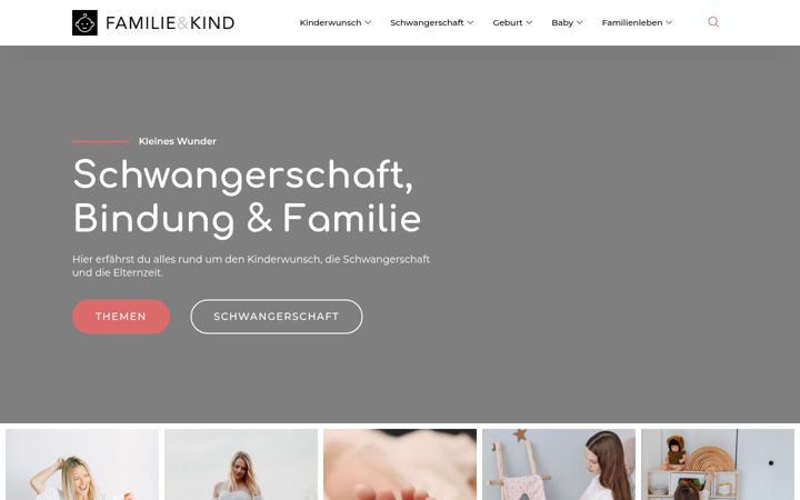 Screenshot of aha-baby.de