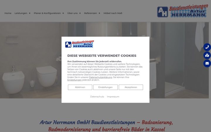 Screenshot of aha-badmodernisierung.de