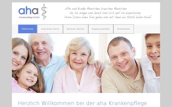 Screenshot of aha-chemnitz.de