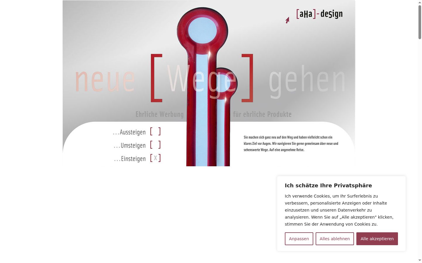 Capture d'écran de la bannière de consentement affichée avant toute interaction