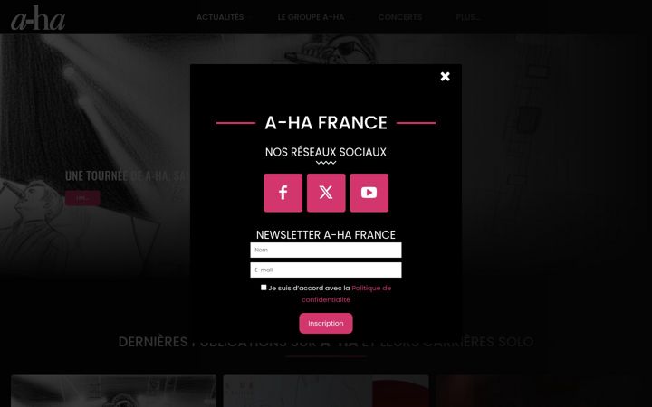 Screenshot of aha-fr.com