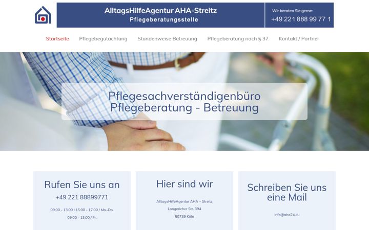 Screenshot of aha24.eu