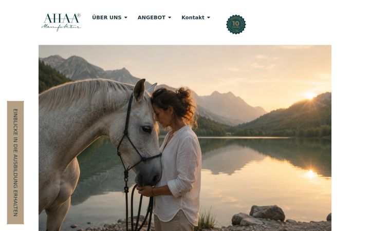 Screenshot of ahaamanufaktur.com