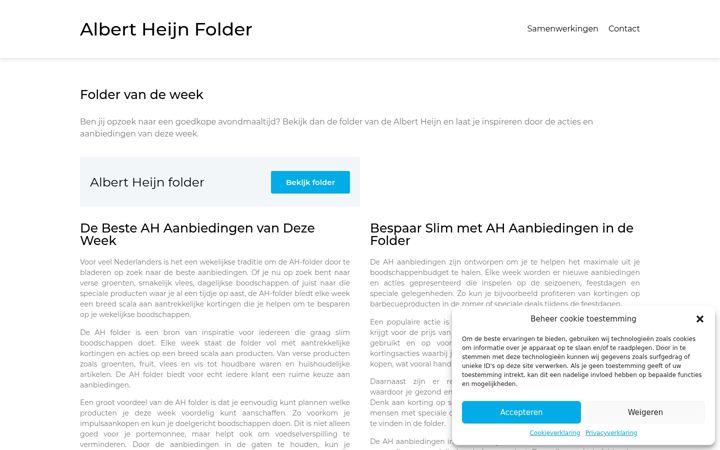 Screenshot of ahaanbiedingen.nl