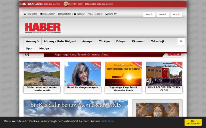 Screenshot von ahaber.de