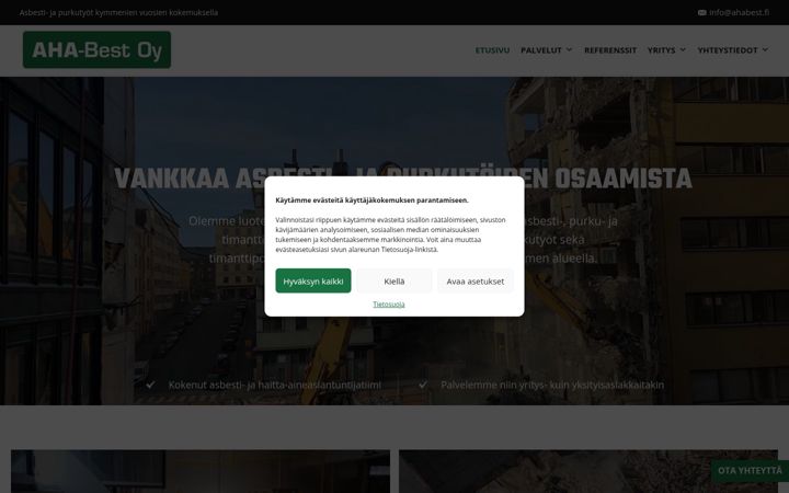 Screenshot of ahabest.fi