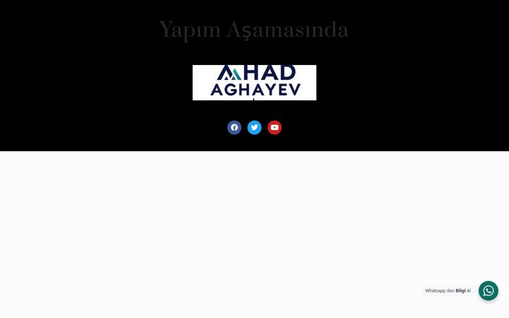 Screenshot of ahadaghayev.com
