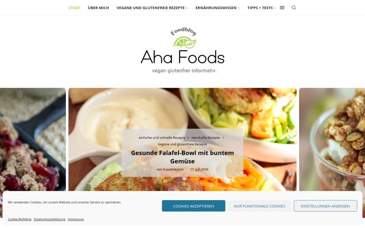 Screenshot of ahafoods.de