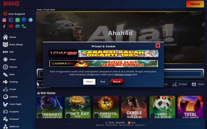 Captura de pantalla de ahah4d.com