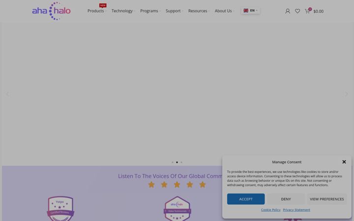 Screenshot of ahaharmony.com