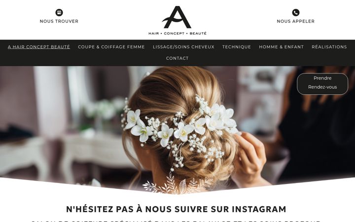 Screenshot of ahair-concept-beaute.fr