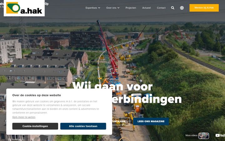 Screenshot of ahak.nl