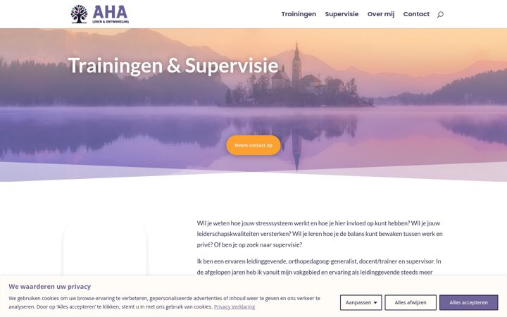 Screenshot of ahalerenenontwikkeling.nl