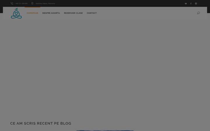 Screenshot of ahamtayoga.com