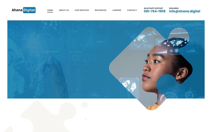 Screenshot of ahana.digital