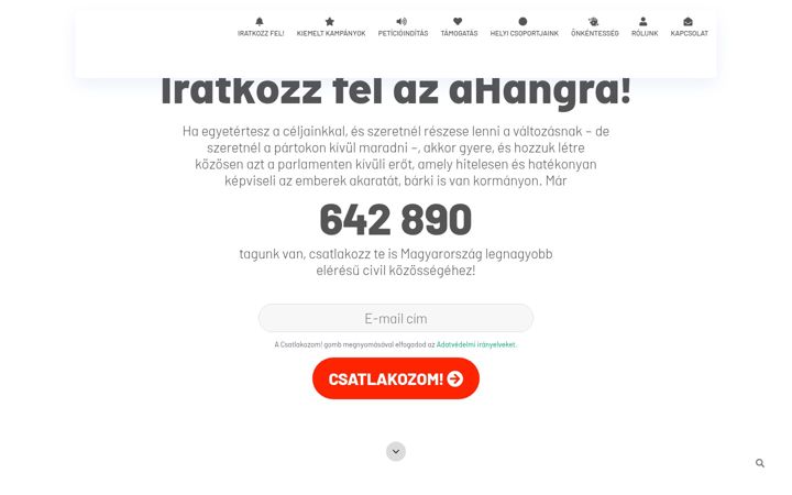 Screenshot του ahang.hu