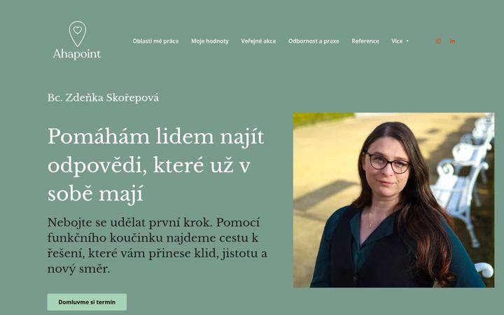 Screenshot of ahapoint.cz