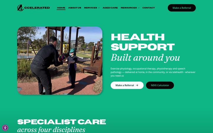 Screenshot von ahar.com.au