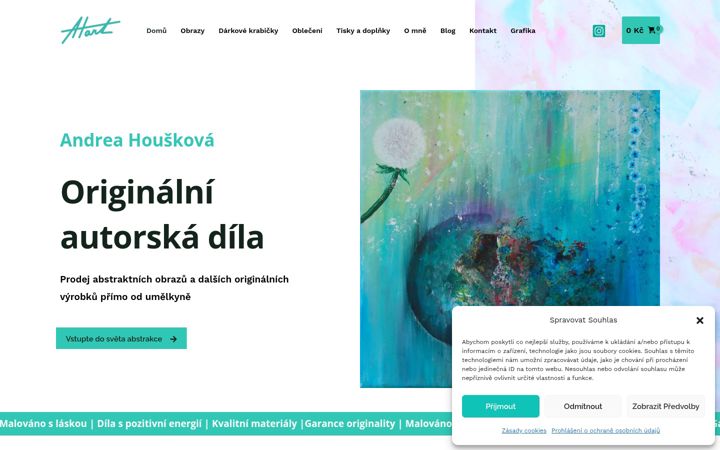 Screenshot of ahart.cz