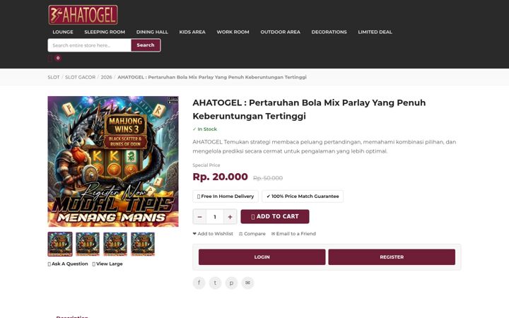 Screenshot of ahatogel.net