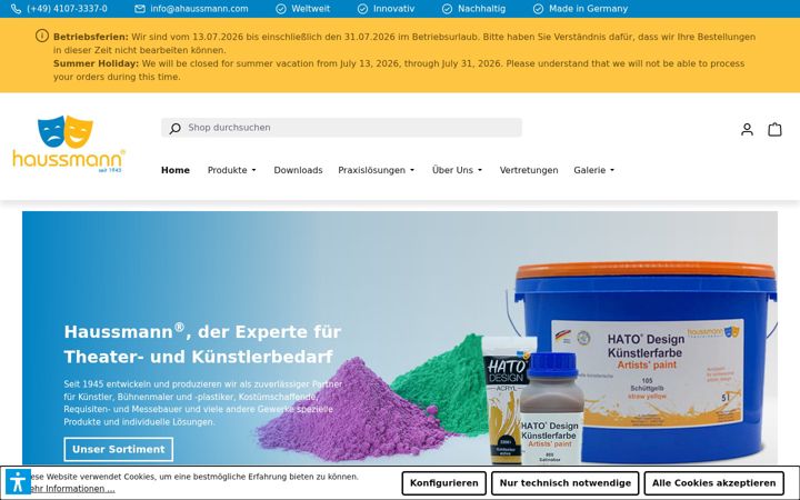 Screenshot of ahaussmann.com