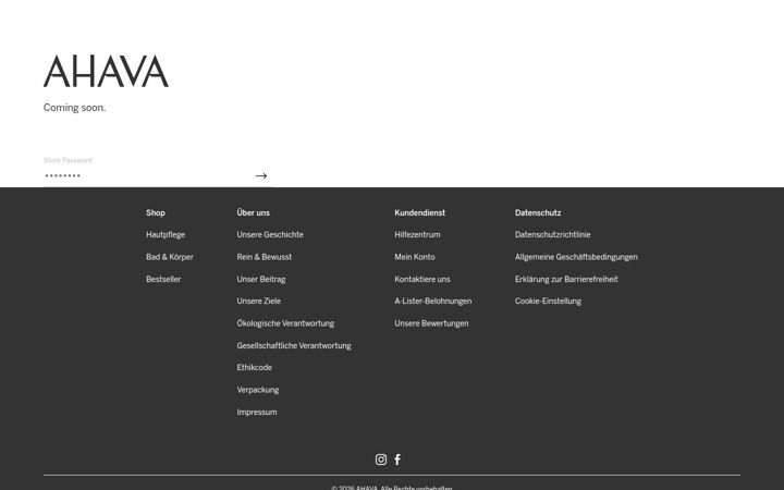 Screenshot of ahava-de.myshopify.com