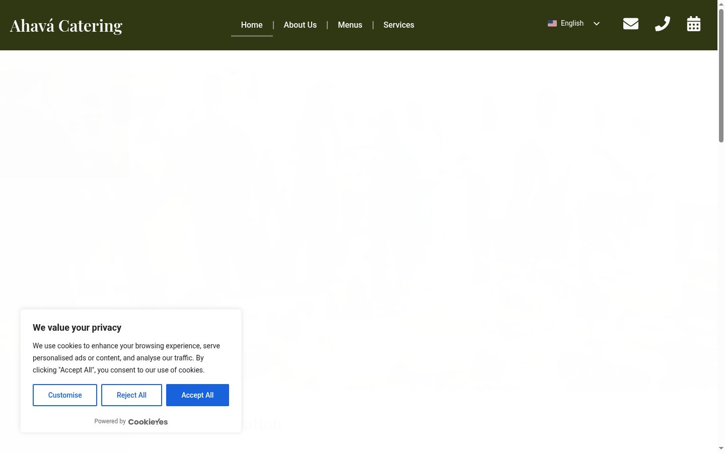 Screenshot des Einwilligungsbanners vor jeglicher Interaktion