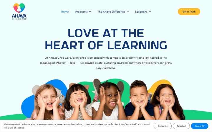 Screenshot of ahavacc.com