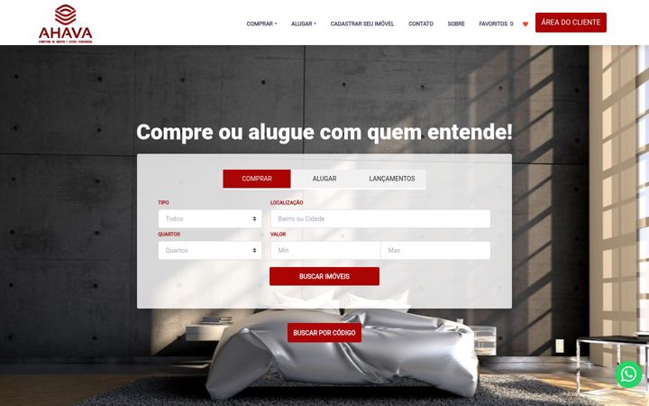 Screenshot of ahavaimoveis.com.br