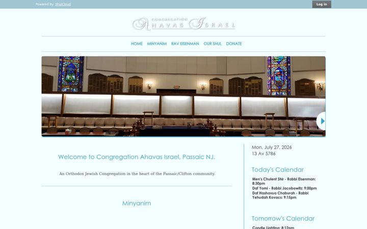 Screenshot του ahavasisrael.org