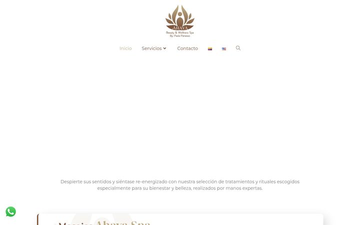 Zrzut ekranu ahavaspa.com.co