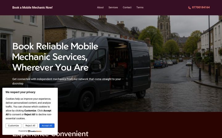 Screenshot του ahbradfordmobilemechanic.co.uk