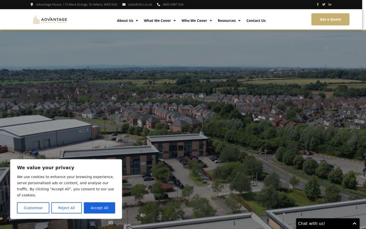 Screenshot of ahci.co.uk