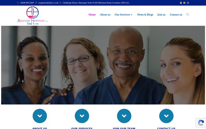Screenshot of ahcic.co.uk