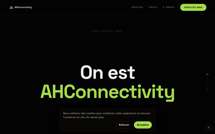 Screenshot of ahconnectivity.com