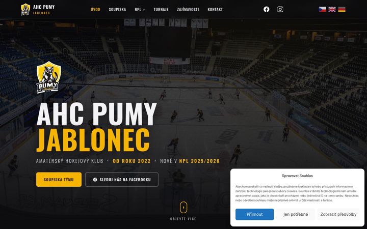 Screenshot of ahcpumy.cz