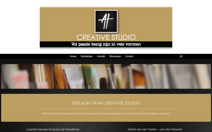 Screenshot of ahcreativestudio.nl