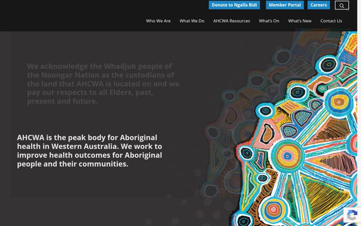 Ekrānuzņēmums no ahcwa.org.au