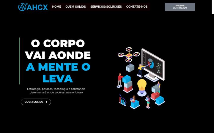 Screenshot of ahcx.com.br