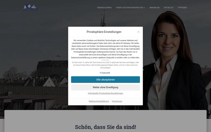 Screenshot of ahd-immo.de