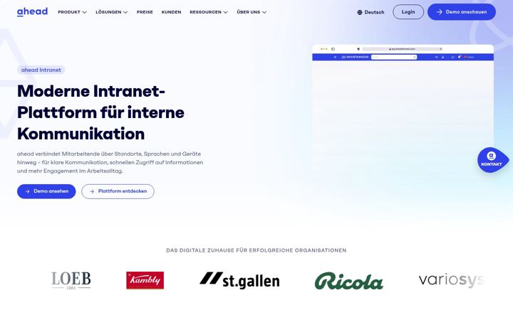 Screenshot of aheadintranet.com