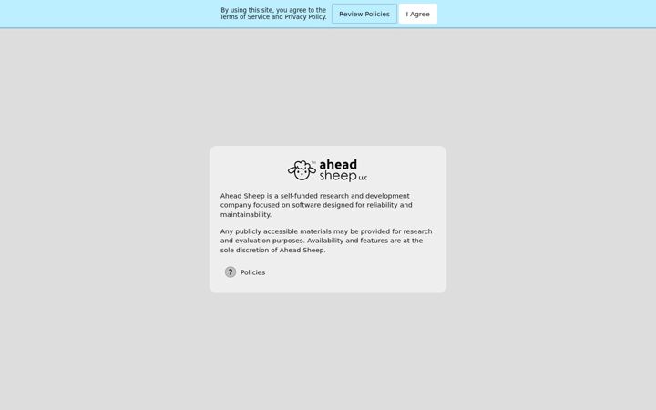 Screenshot of aheadsheep.com