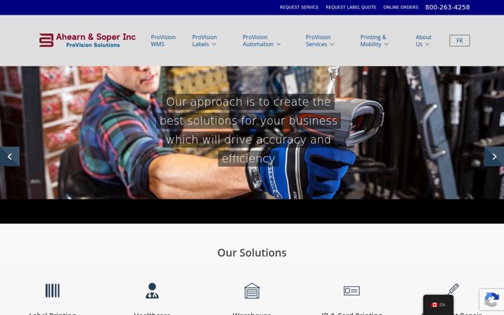 Screenshot of ahearn.com