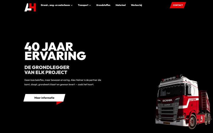Screenshot of ahelmer.nl
