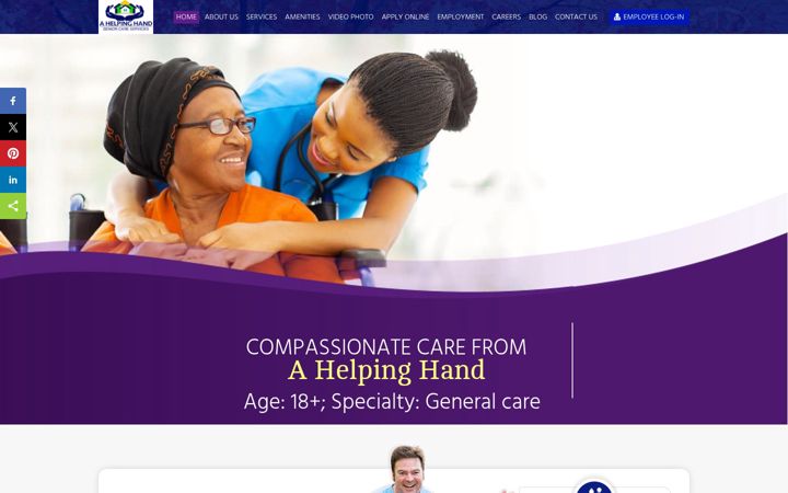 Screenshot of ahelpinghandsenior.com
