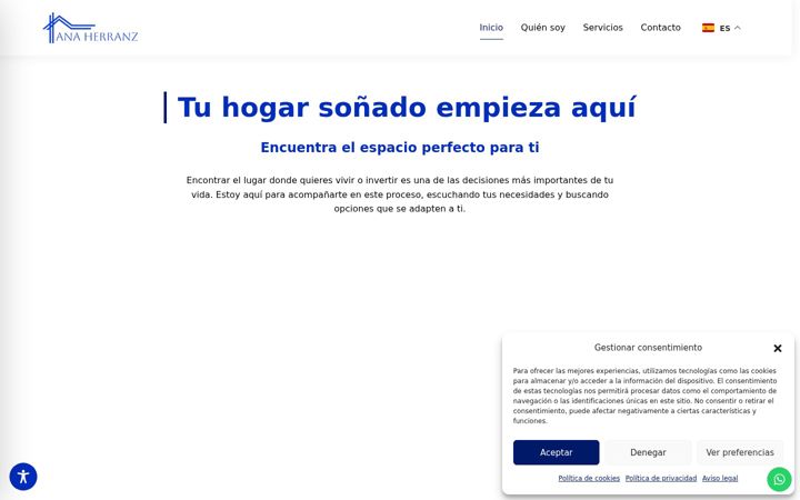 Screenshot of aherranzpropiedades.es