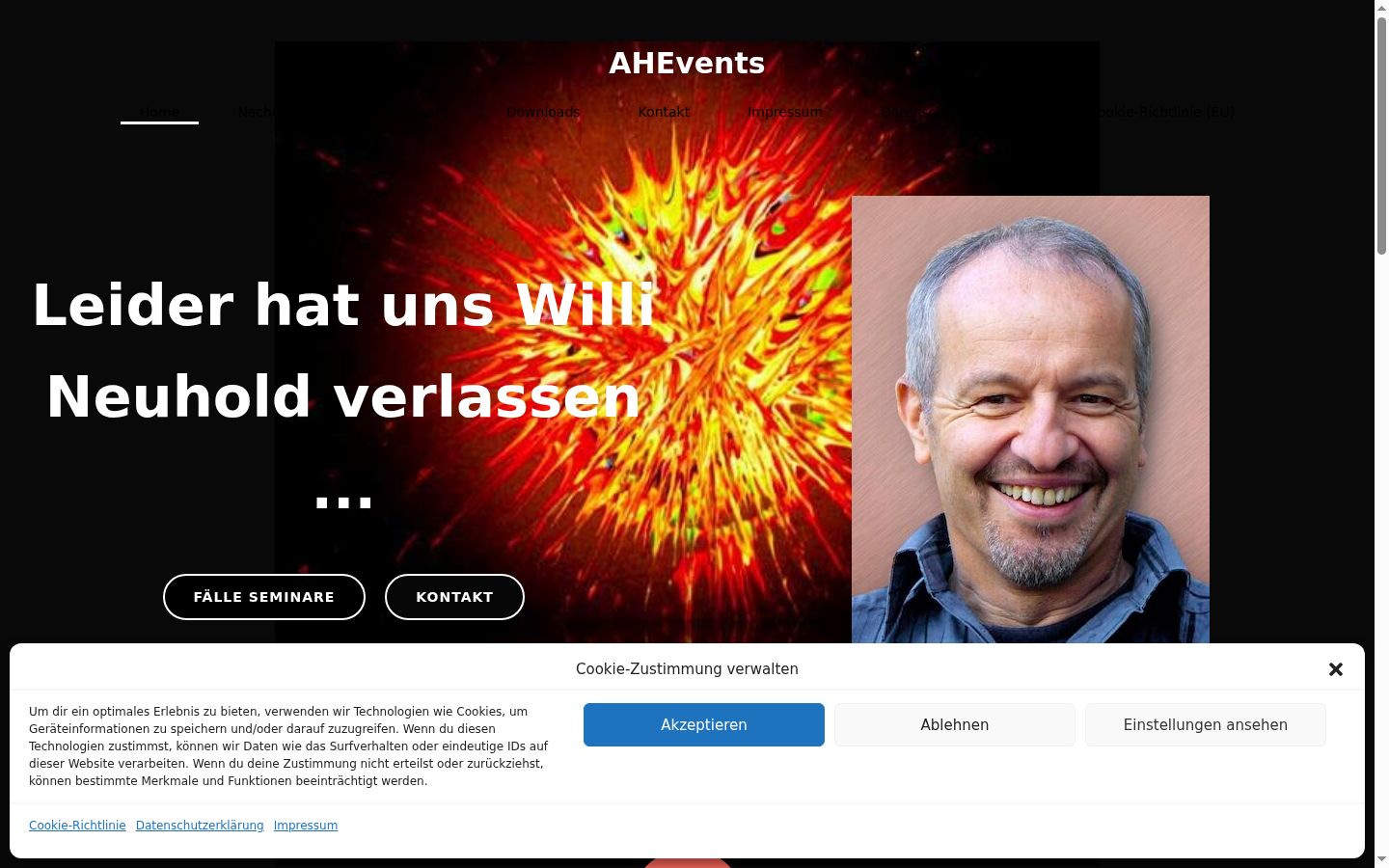 Snímka obrazovky banera súhlasu zobrazeného pred akoukoľvek interakciou