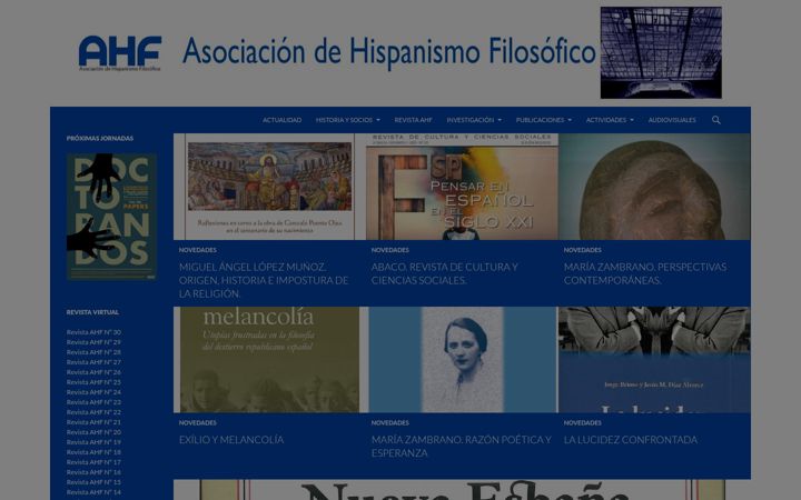 Capture d'écran de ahf-filosofia.es