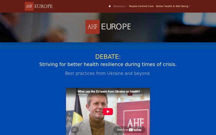 Screenshot of ahfbetterhealth-eu.org