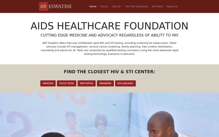 Screenshot of ahfeswatini.com